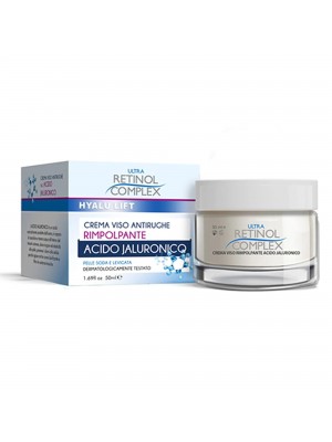 Crema facial rellenadora ácido hialurónico